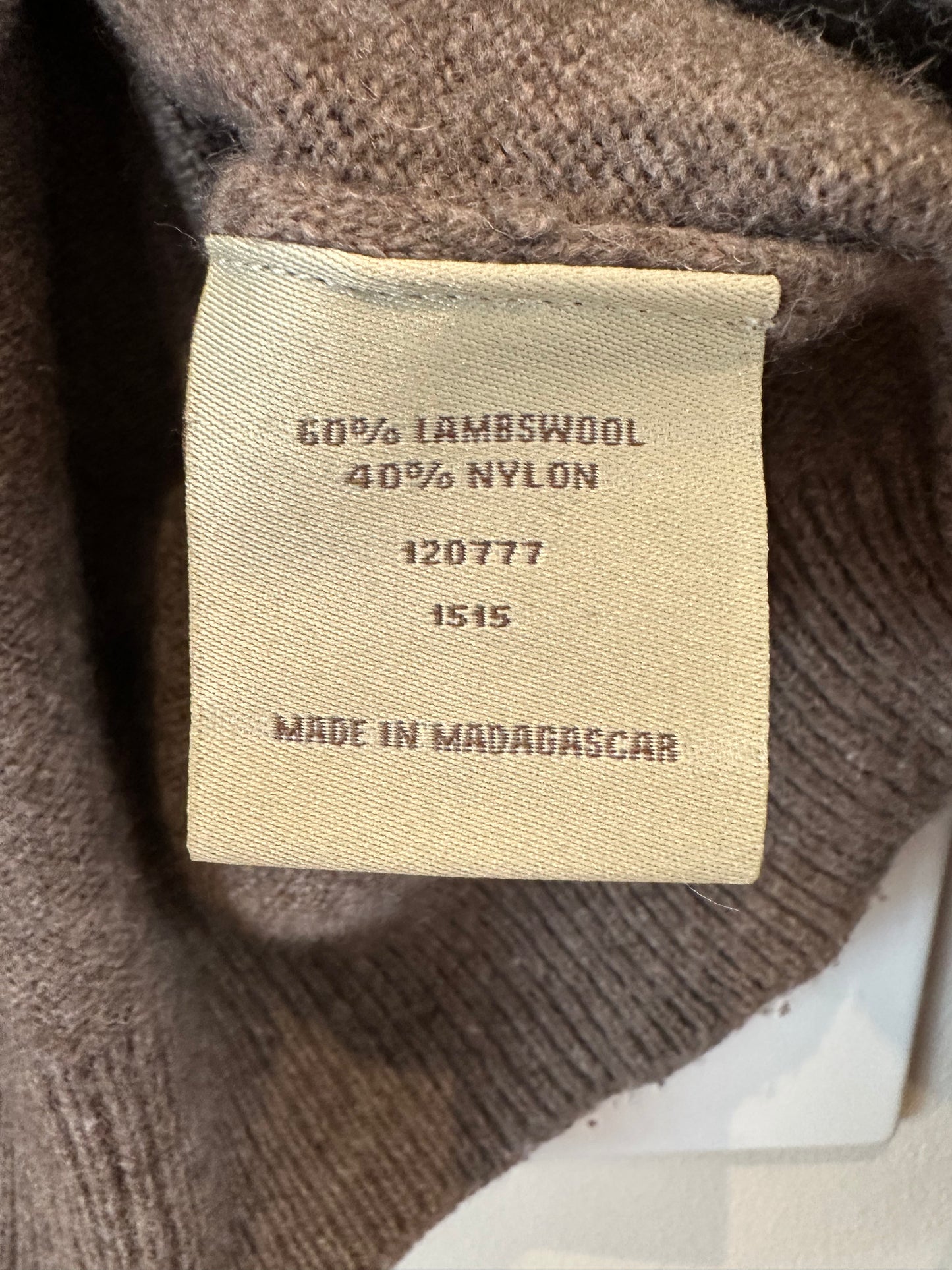 60% wool Cape Union brown jersey (XL)