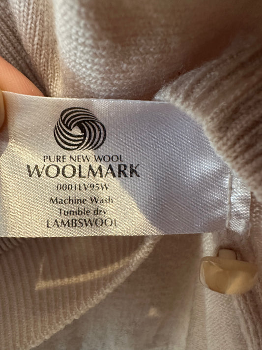 Cream lambs wool cardigan (medium)