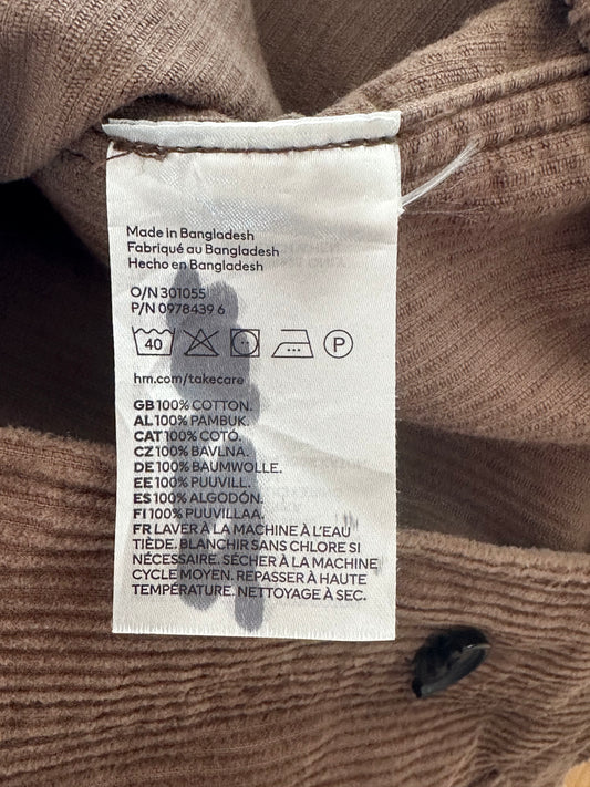 Brown H&M corduroy jacket (medium)