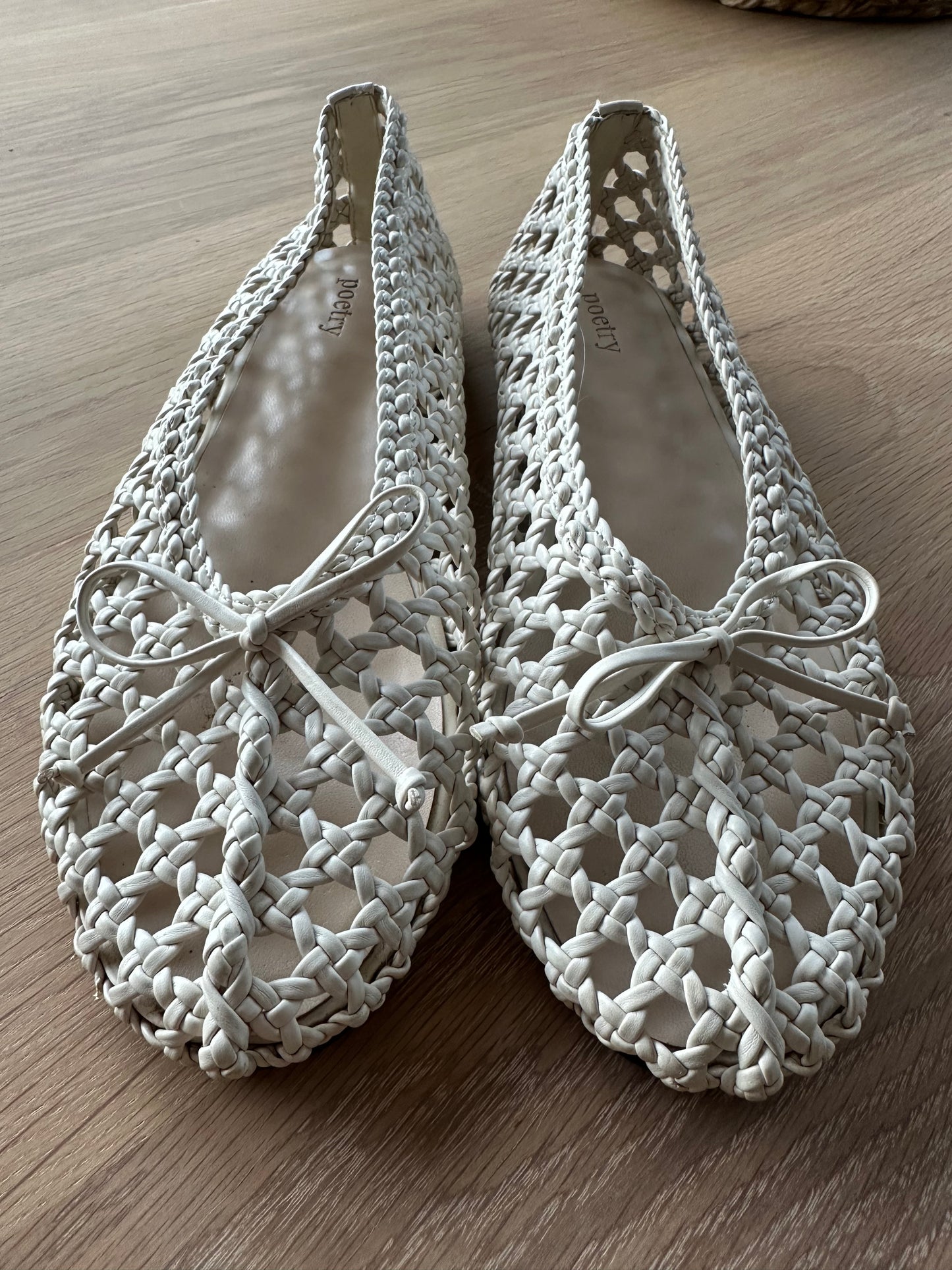 Poetry braided flats (size 5)