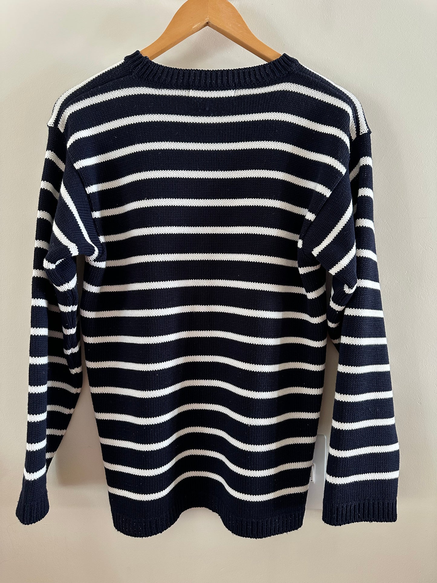 Navy and white striped jersey (medium)