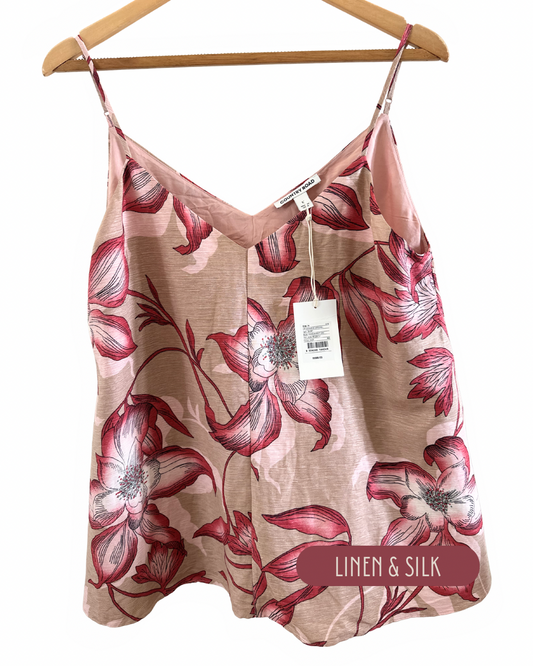 Country Road linen and silk cami (size 14)