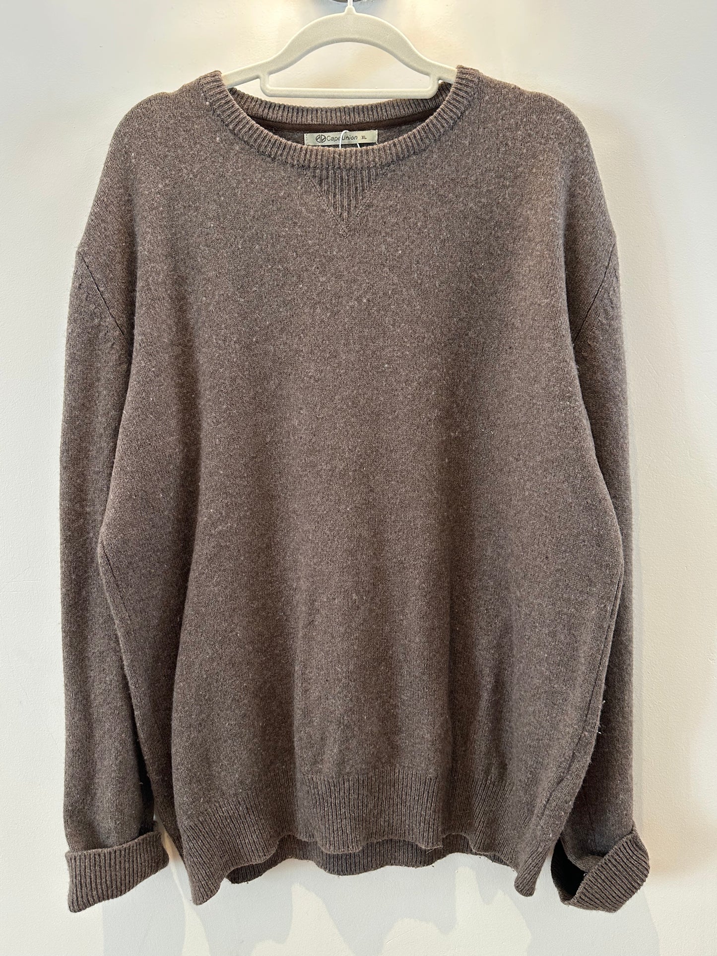 60% wool Cape Union brown jersey (XL)