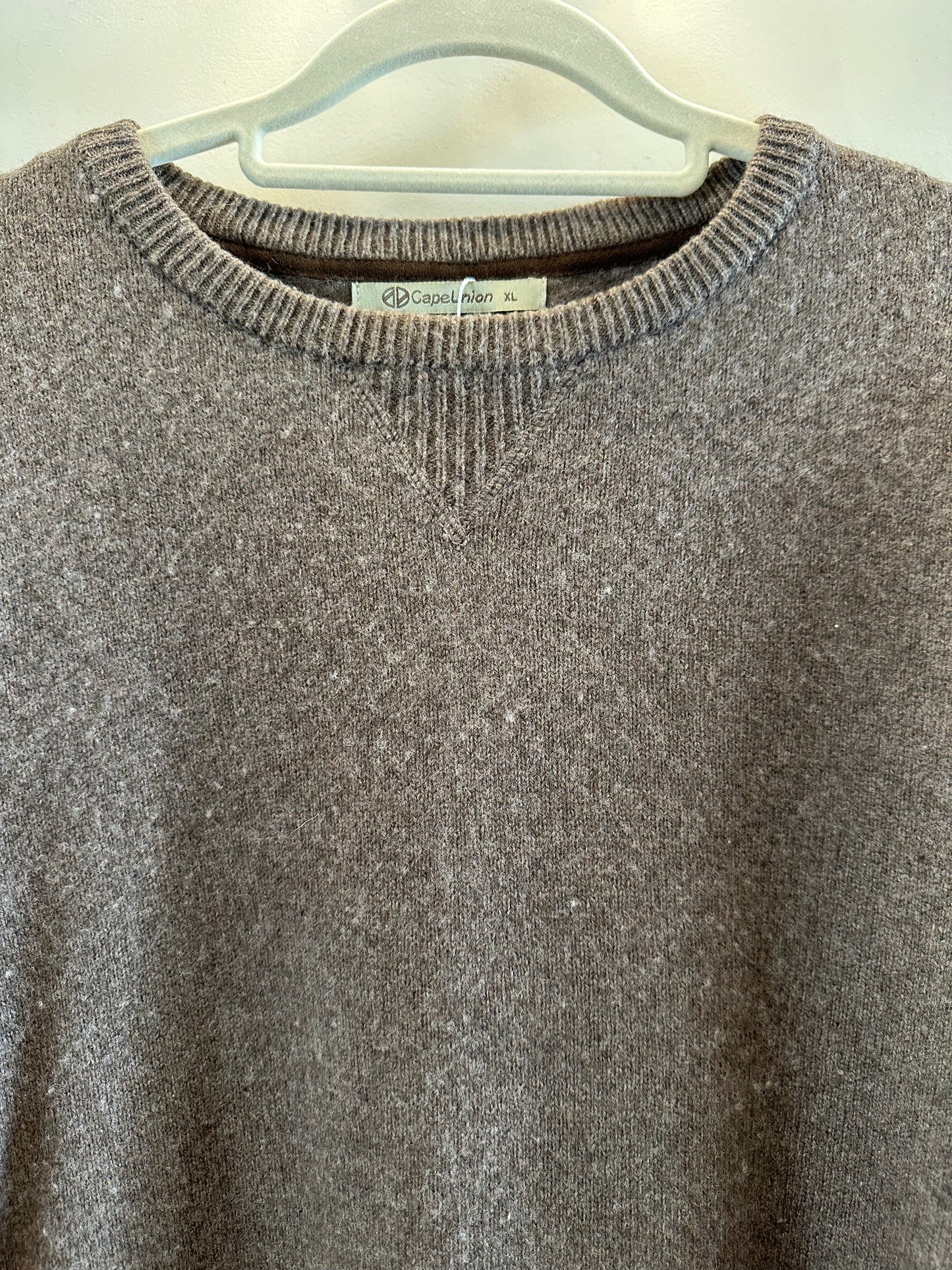 60% wool Cape Union brown jersey (XL)