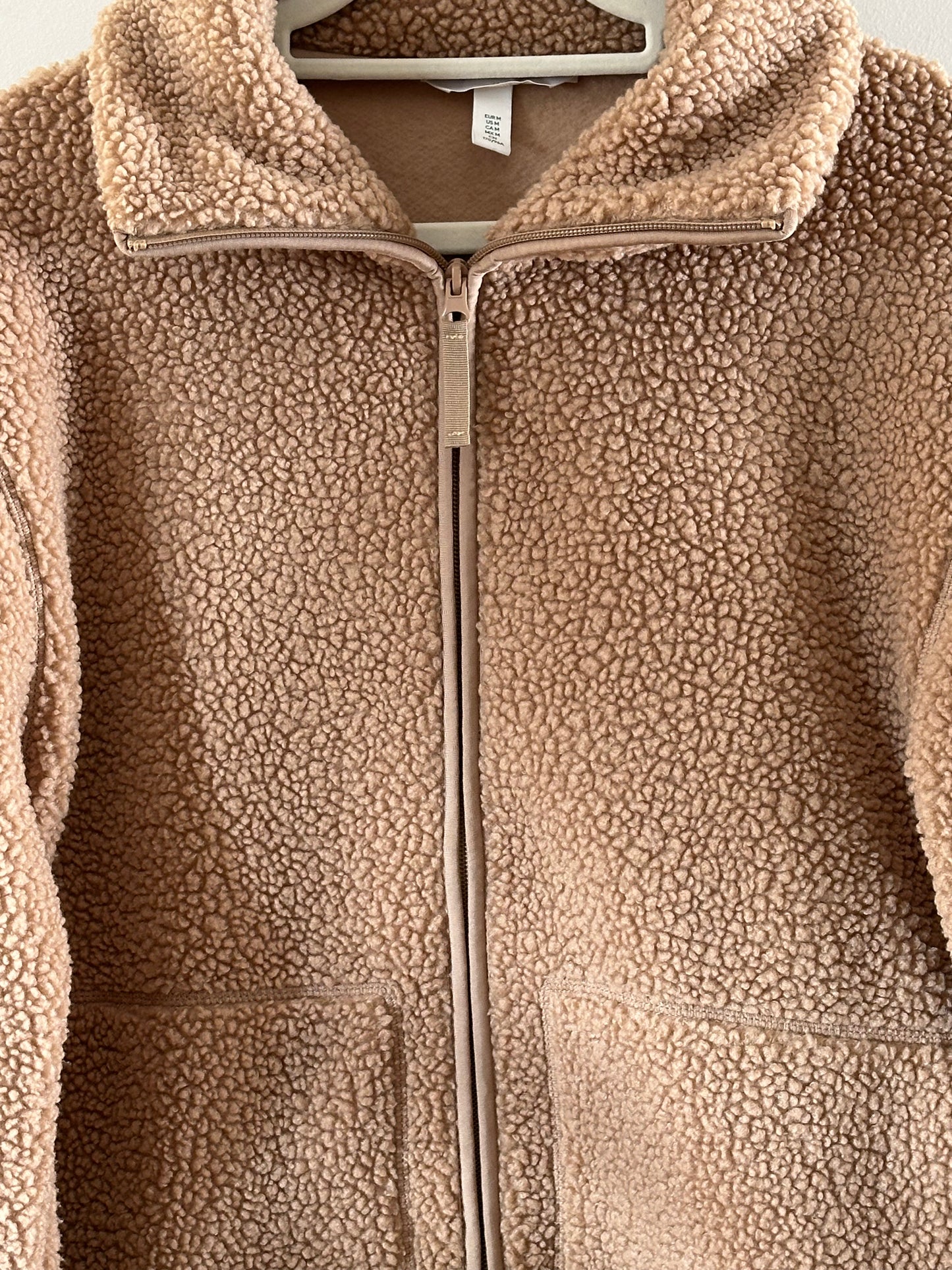 Tan H&M sherpa jacket (medium)