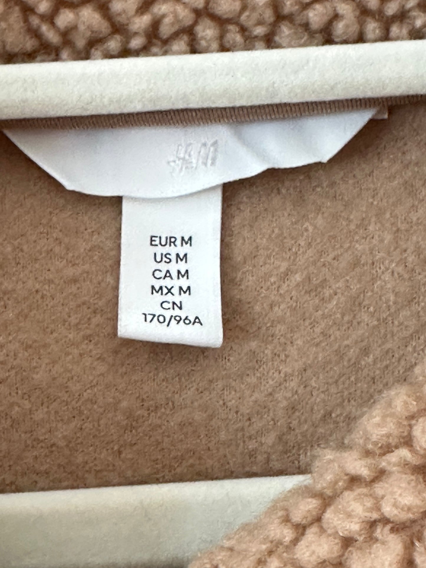 Tan H&M sherpa jacket (medium)