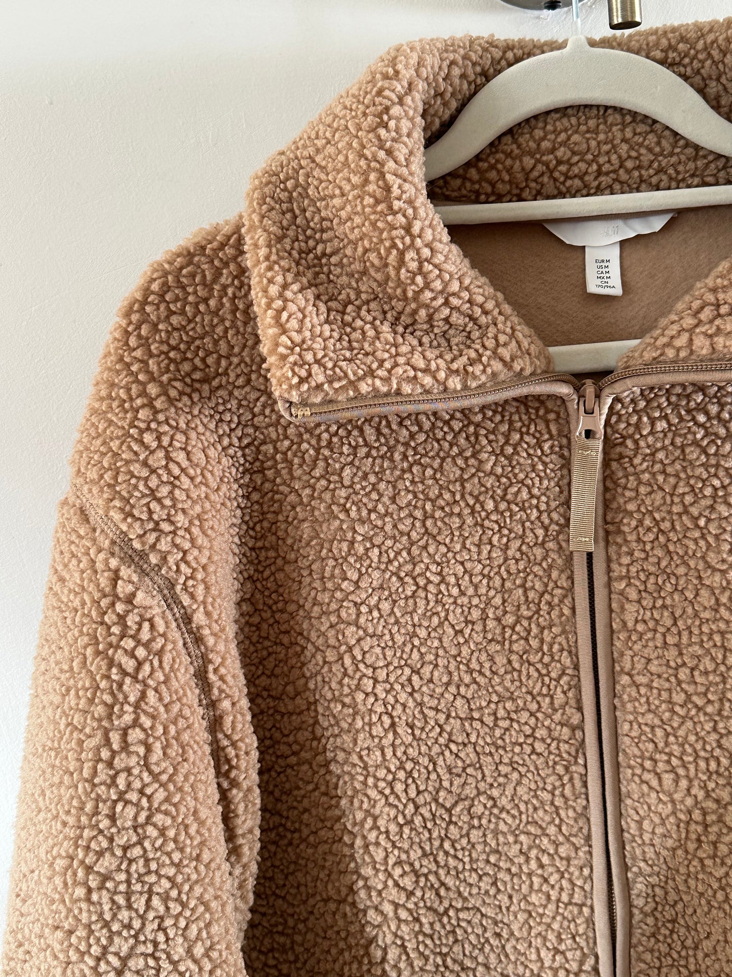Tan H&M sherpa jacket (medium)