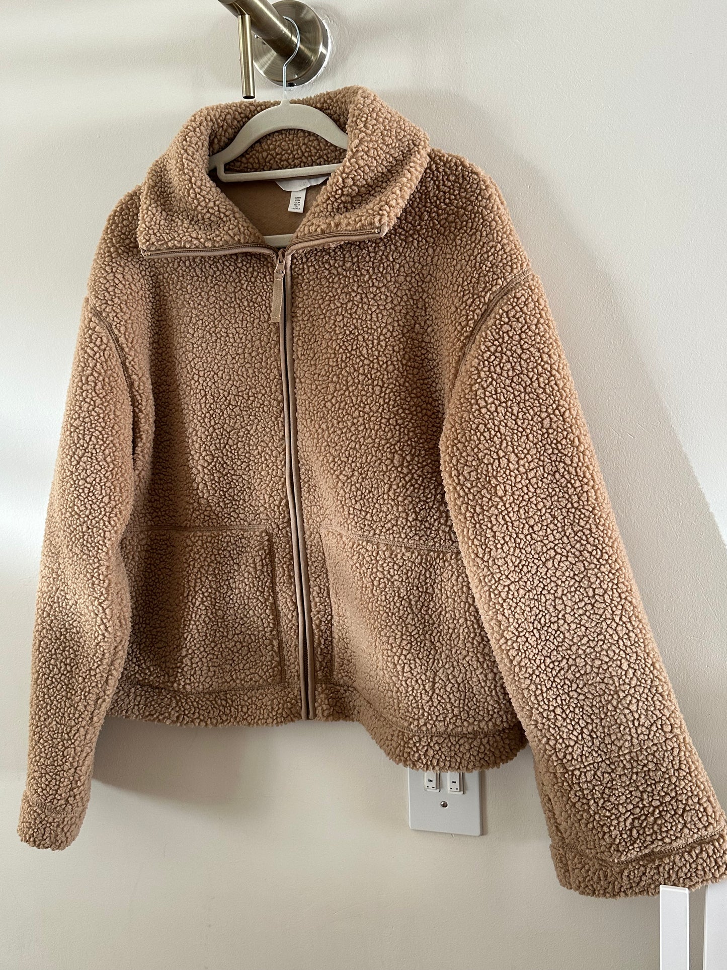 Tan H&M sherpa jacket (medium)