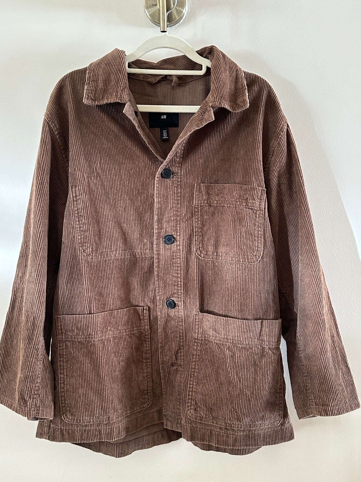 Brown H&M corduroy jacket (medium)