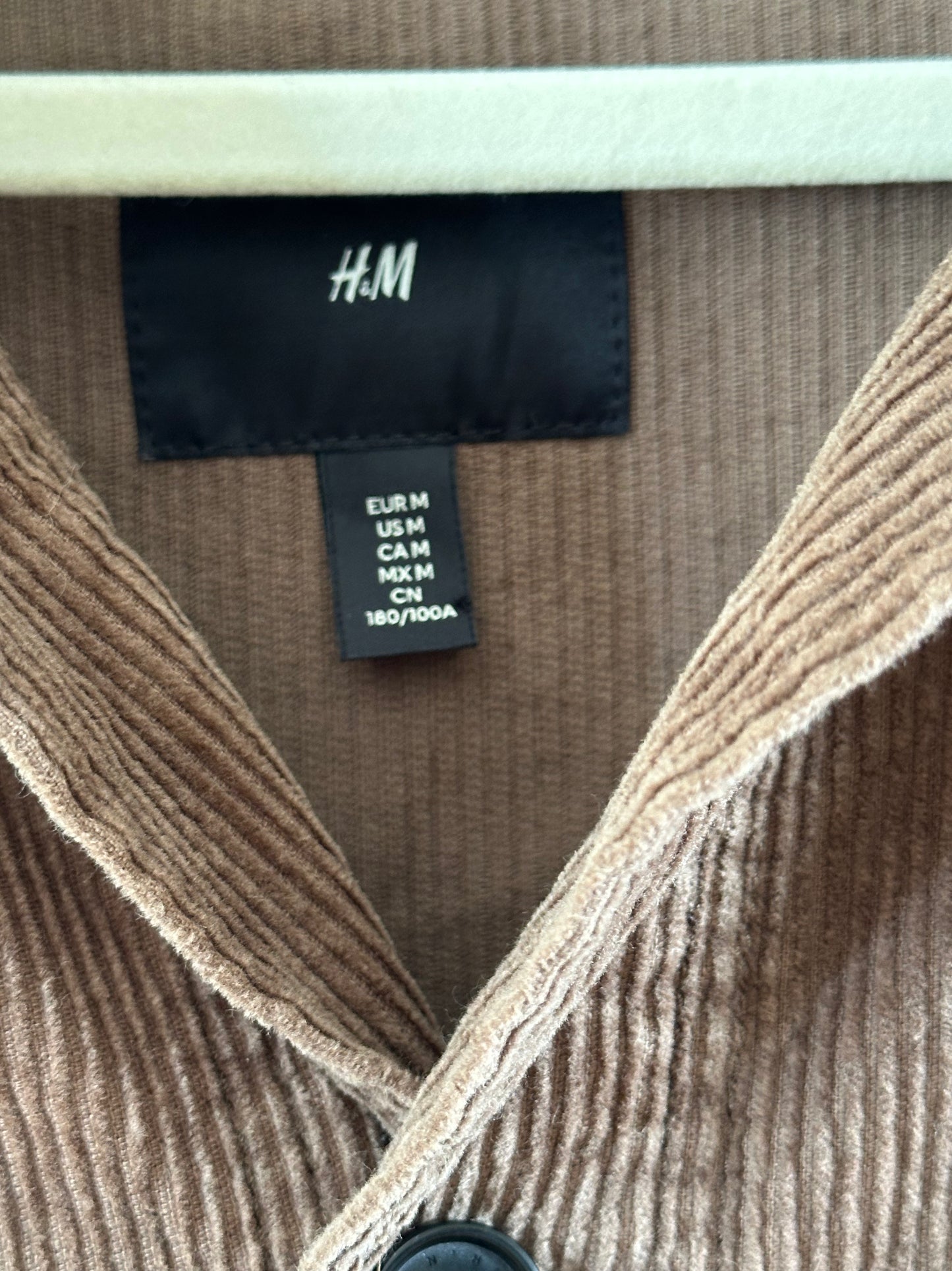 Brown H&M corduroy jacket (medium)