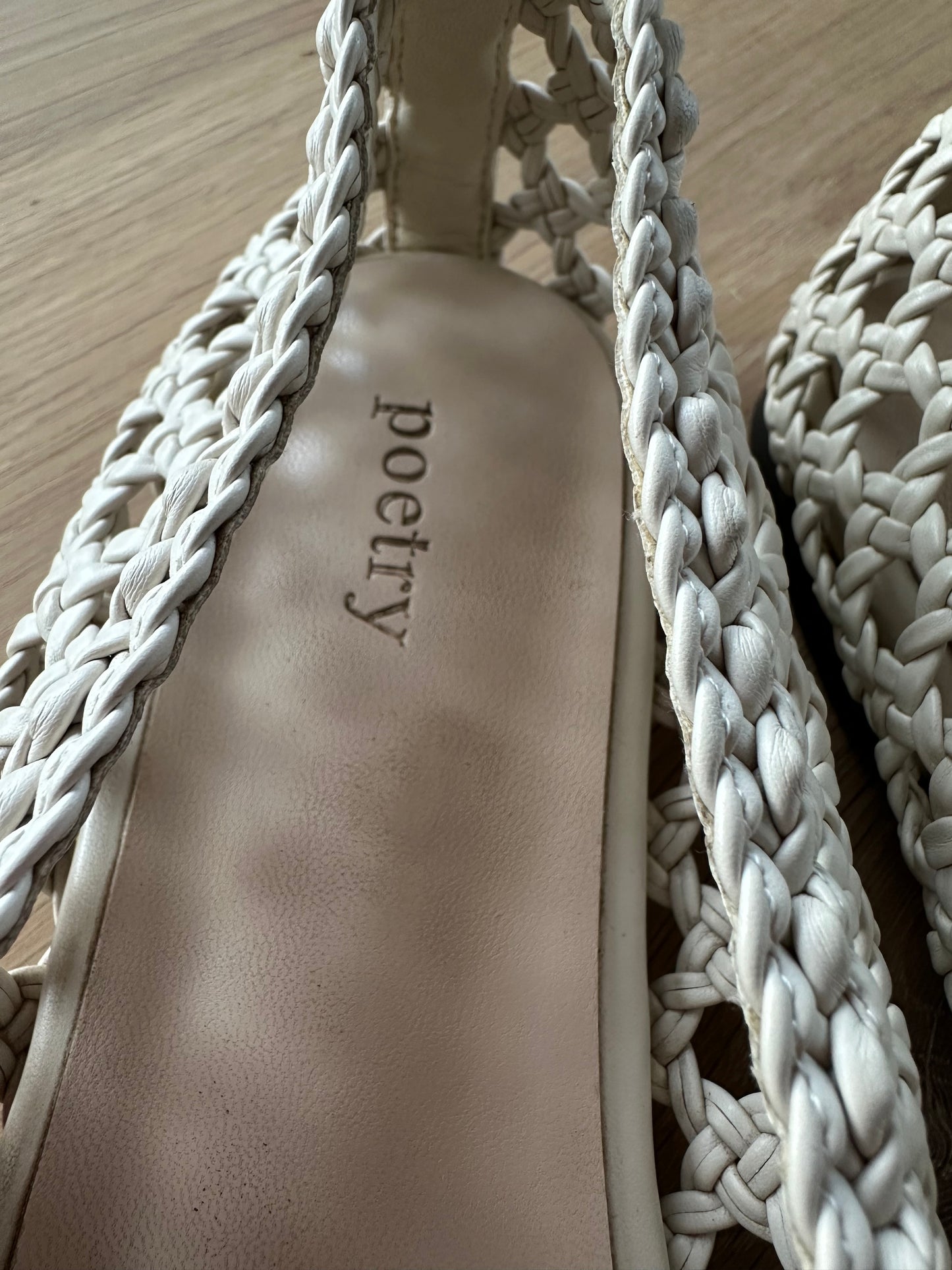 Poetry braided flats (size 5)