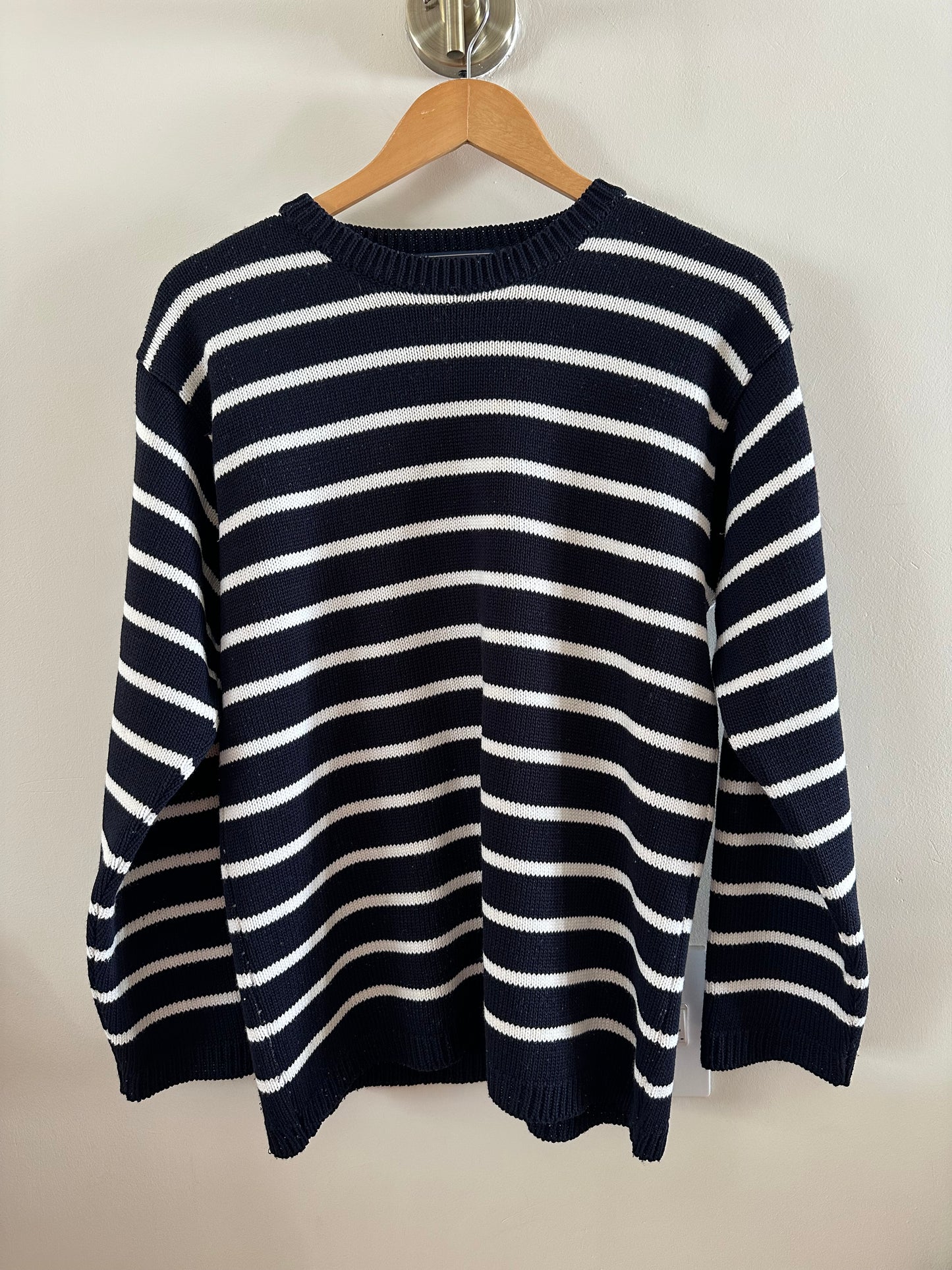Navy and white striped jersey (medium)