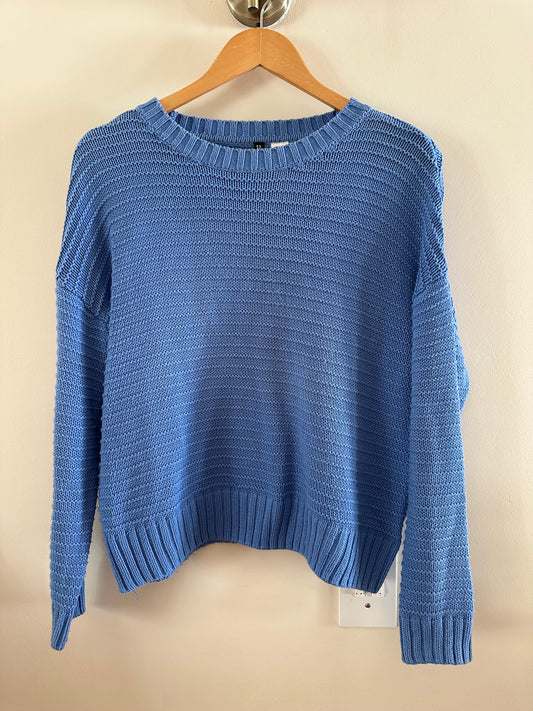 H&M ribbed blue jersey (small)
