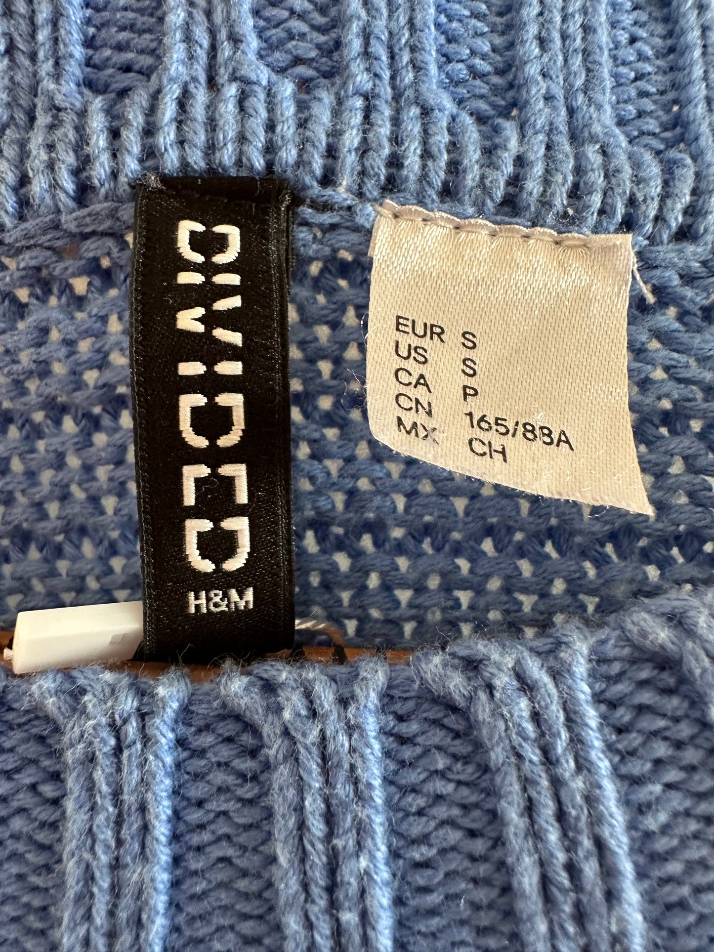 H&M ribbed blue jersey (small)