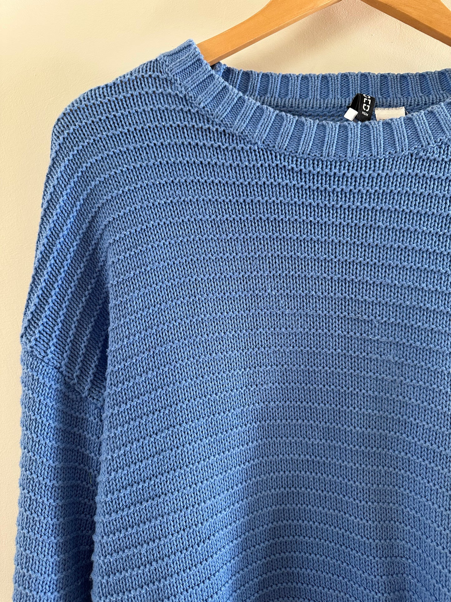 H&M ribbed blue jersey (small)