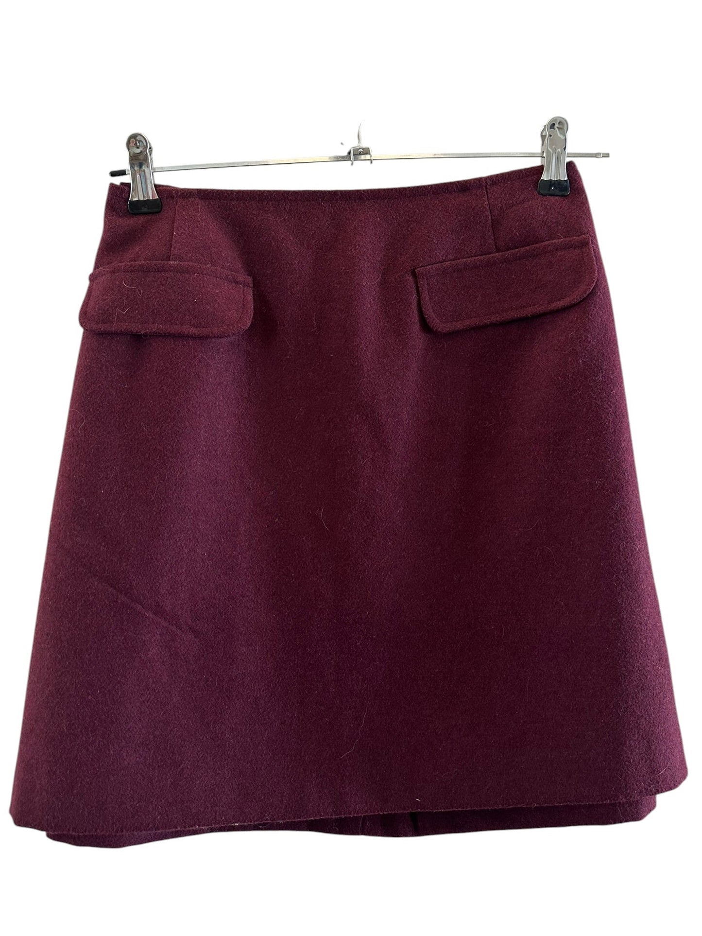 Papaya burgundy winter skirt (size 12)