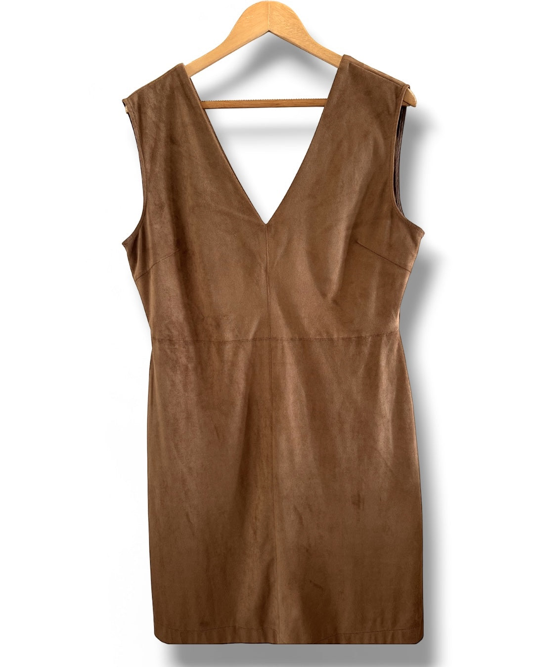 Zara suede pinafore dress (large)