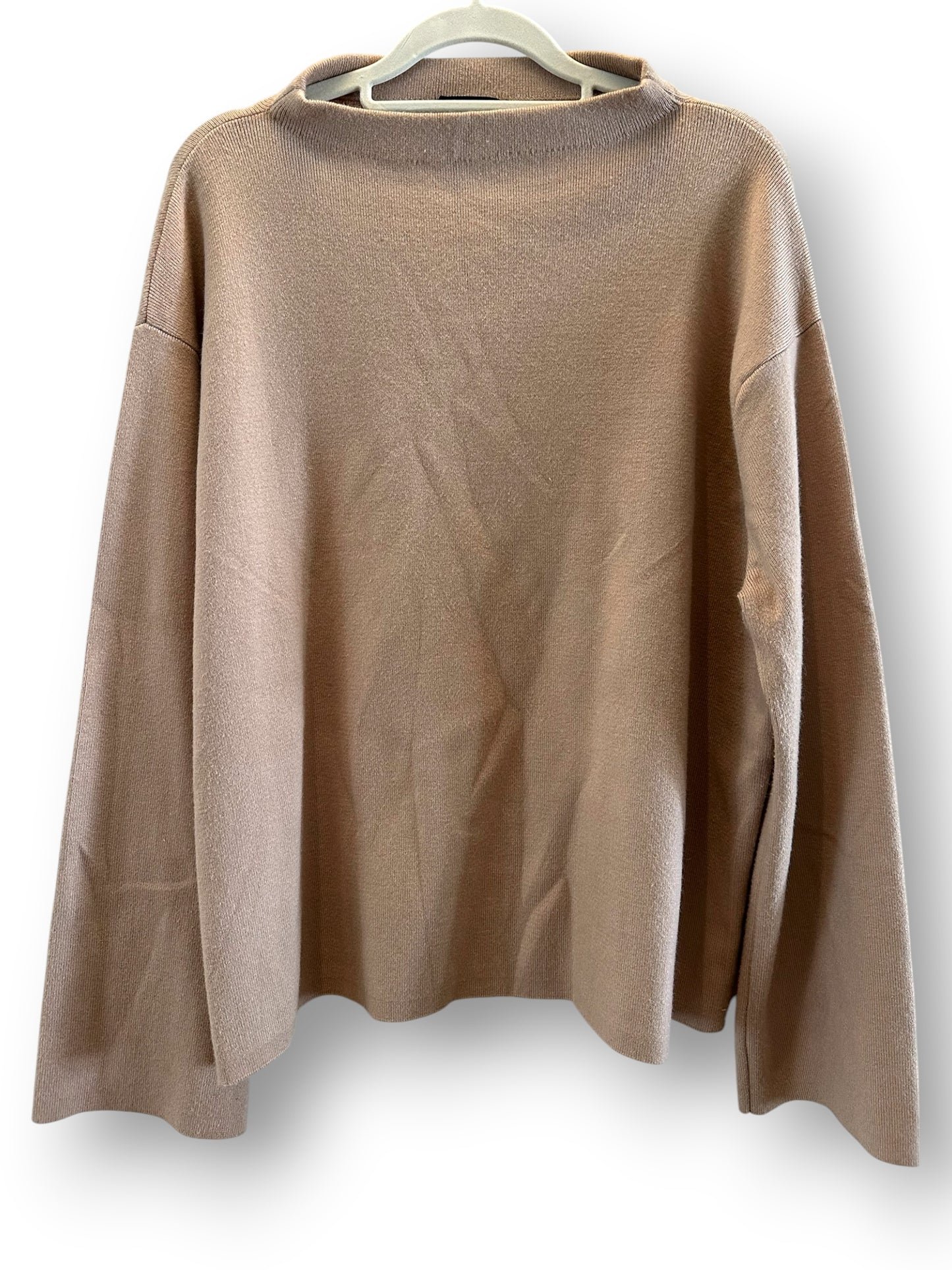 Mango funnel neck beige jersey (large)