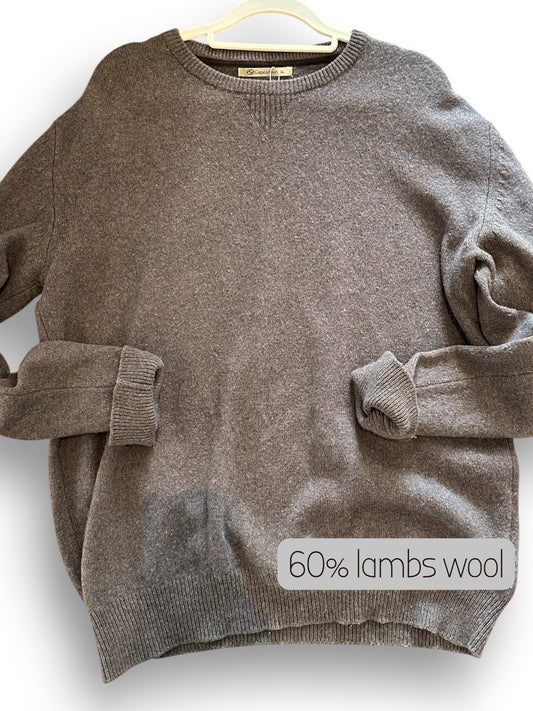 60% wool Cape Union brown jersey (XL)