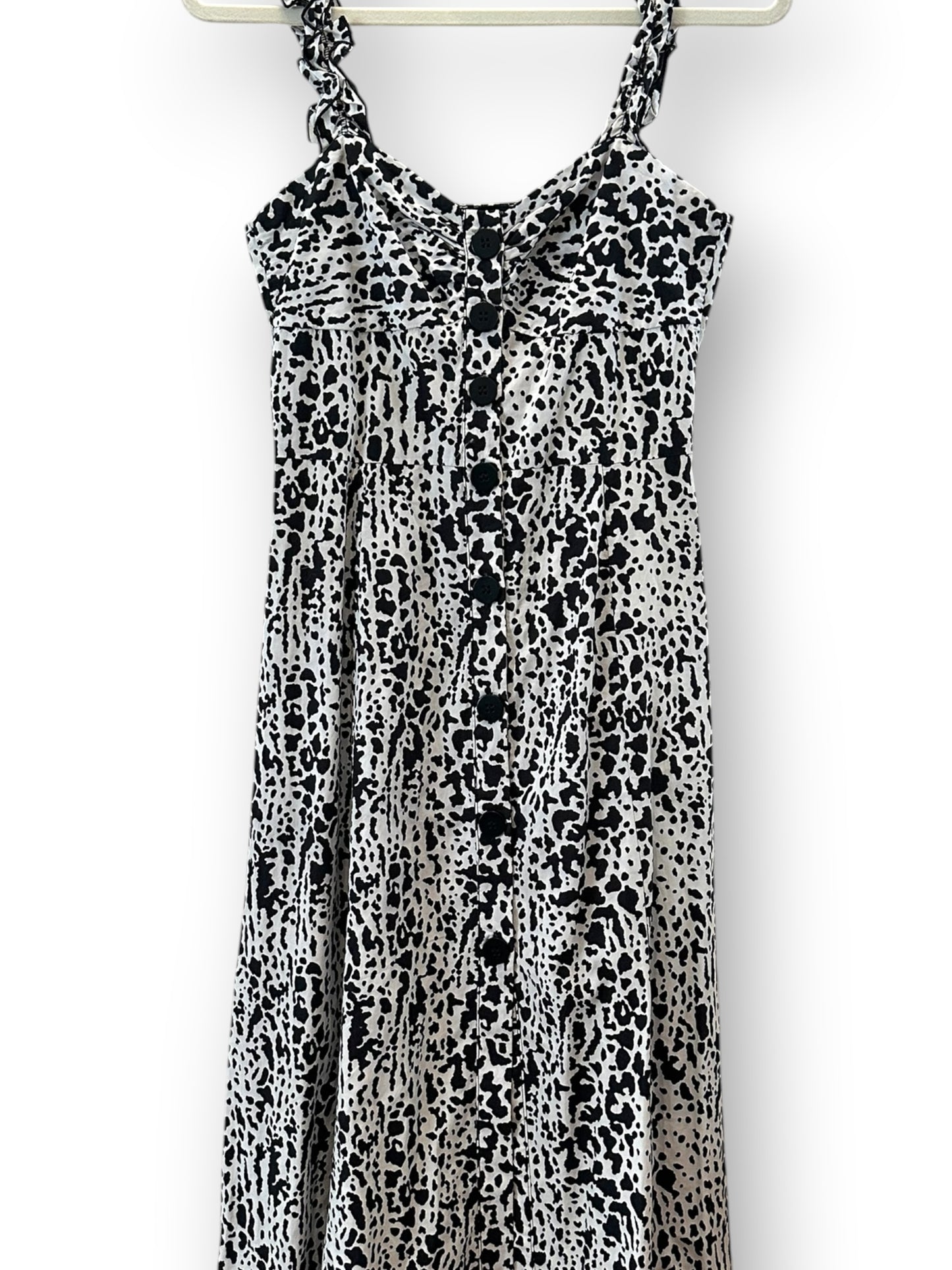 Zara black and white animal print dress (XS)