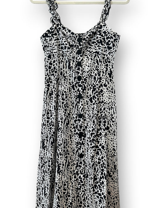 Zara black and white animal print dress (XS)