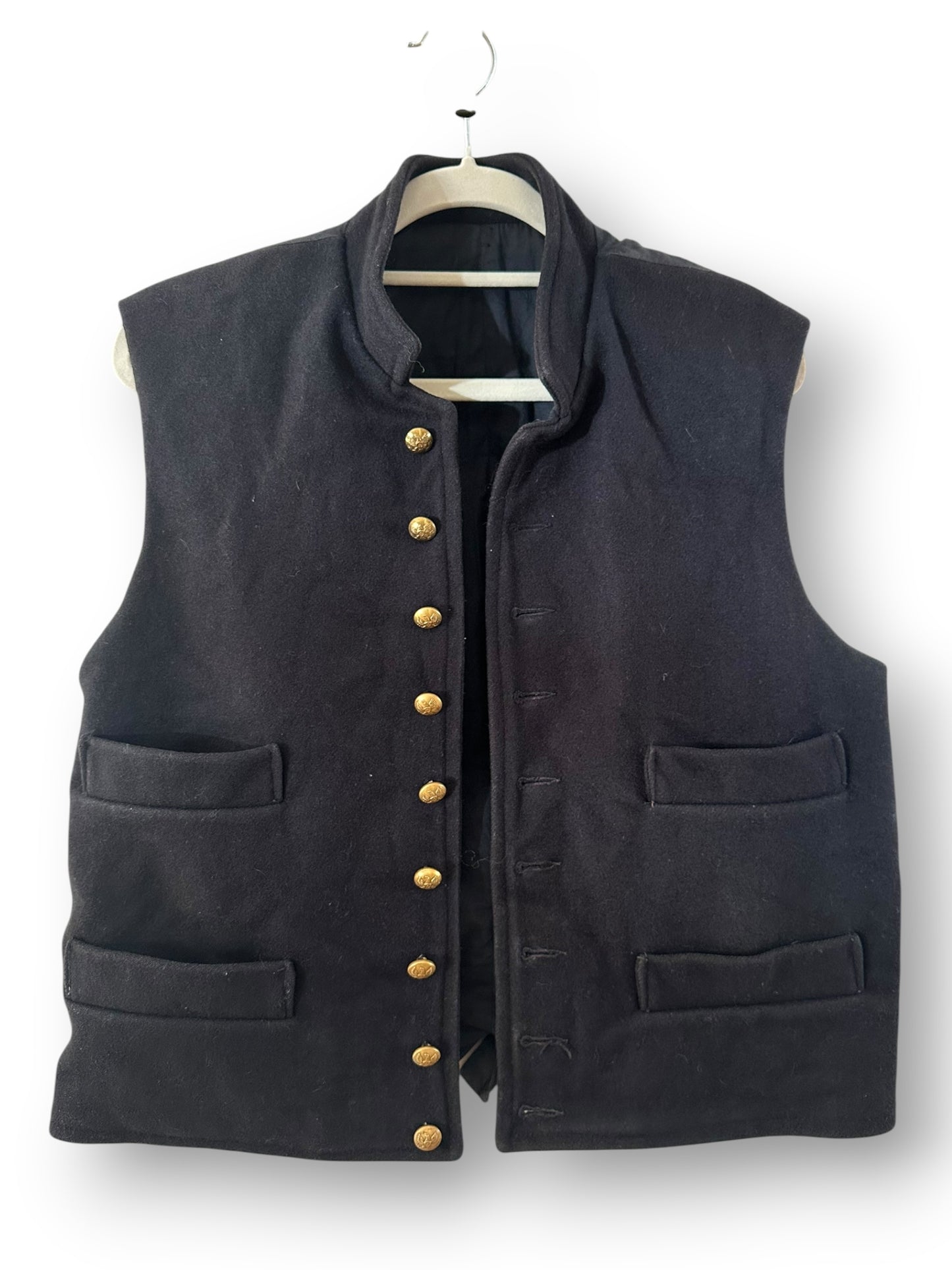 Black waistcoat with gold buttons (medium)
