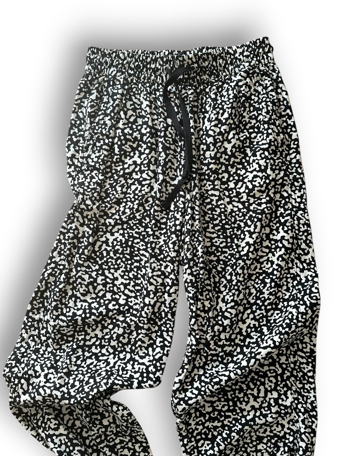 Linen blend M&S animal print pants (size 6)