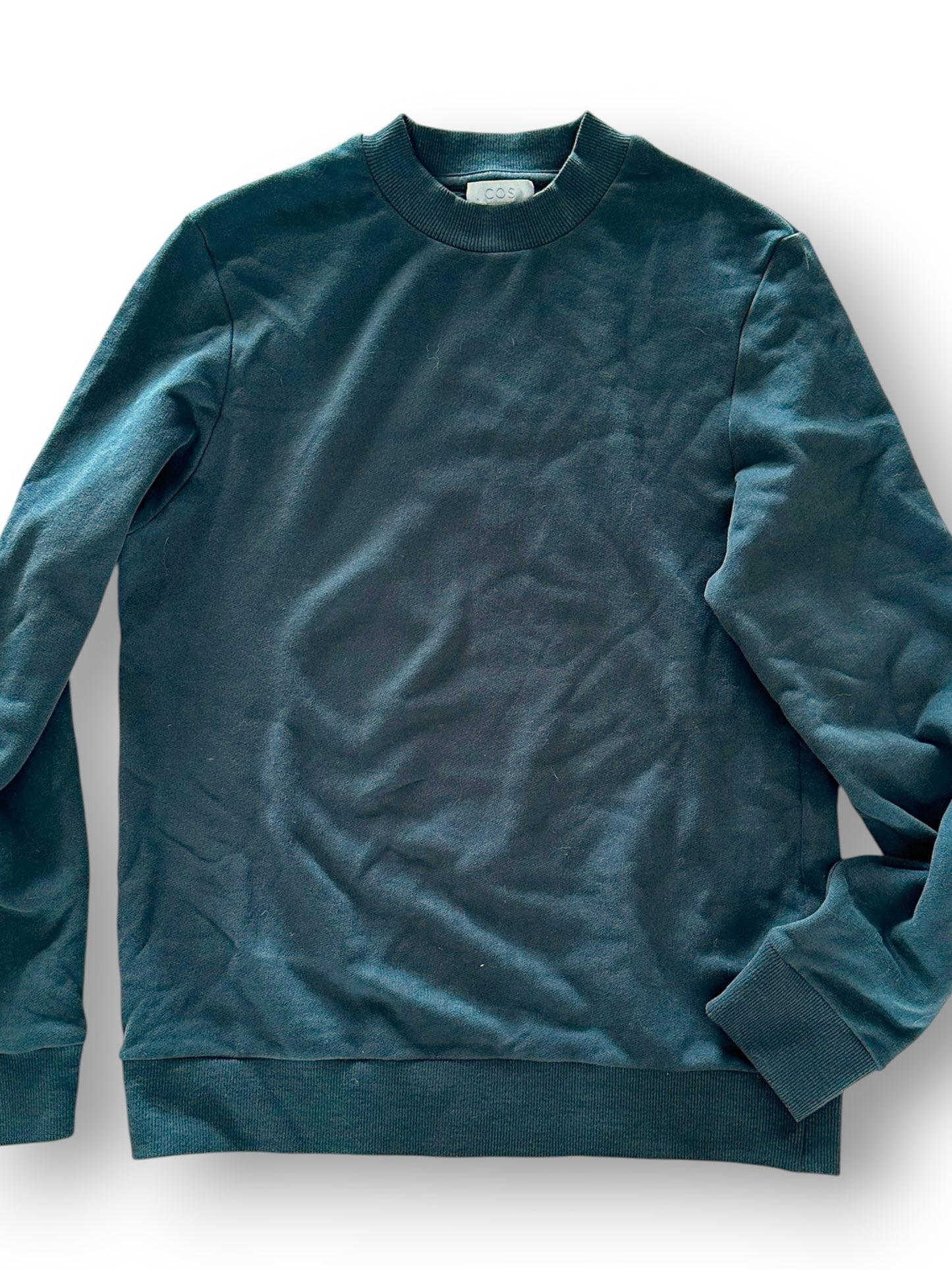 COS dark green sweatshirt (XS)