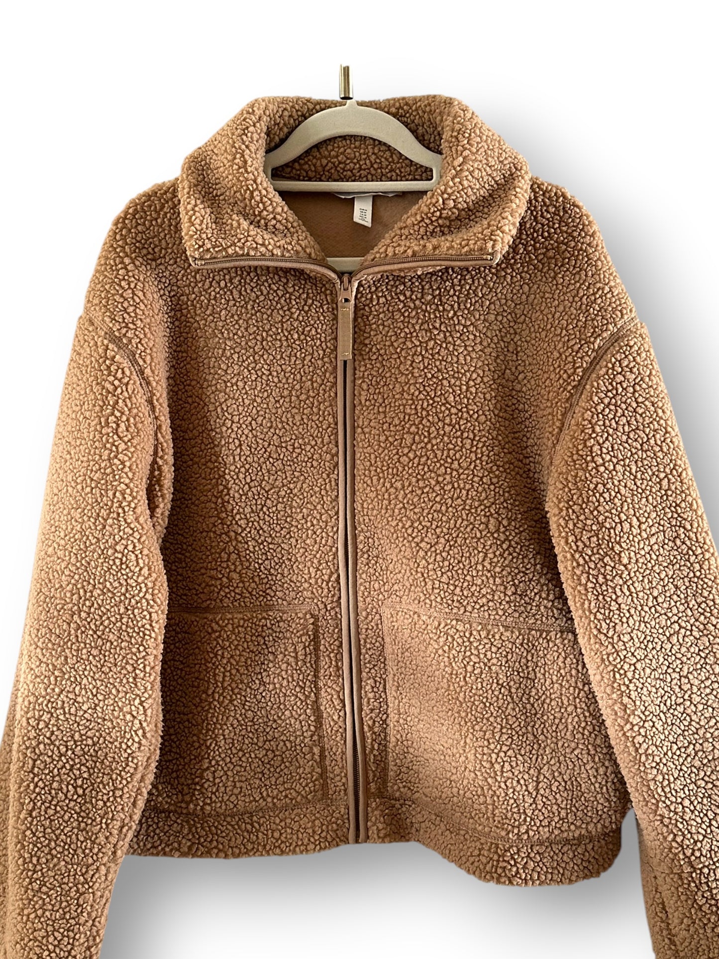 Tan H&M sherpa jacket (medium)